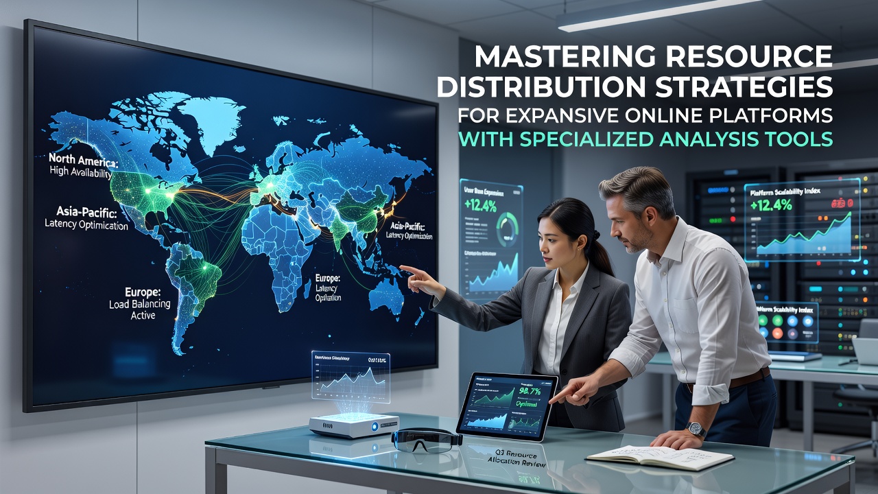 Mastering Resource Distribution Strategies for Expansive Online Platforms with Specialized Analysis Tools